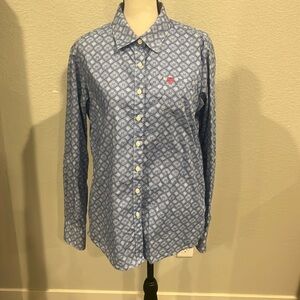 Blue Ariat Button Up Shirt